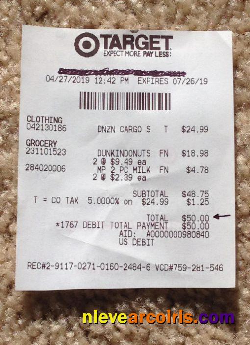 Target corporation payment check